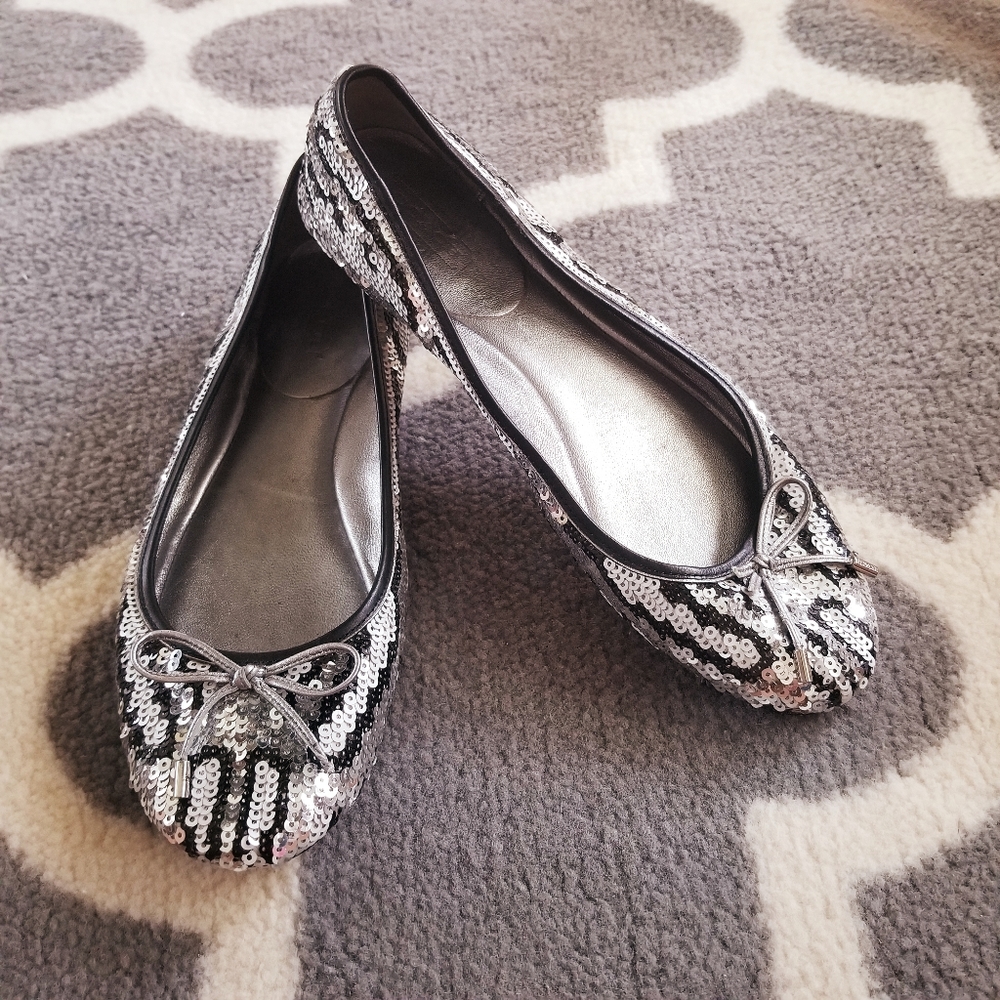 Coach Sequin Ballet Flats